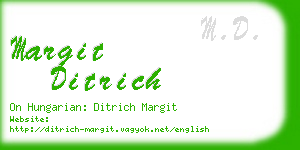margit ditrich business card